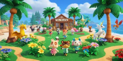 Island Adventures: Merging Legendary Worlds with Animal Crossing Charm