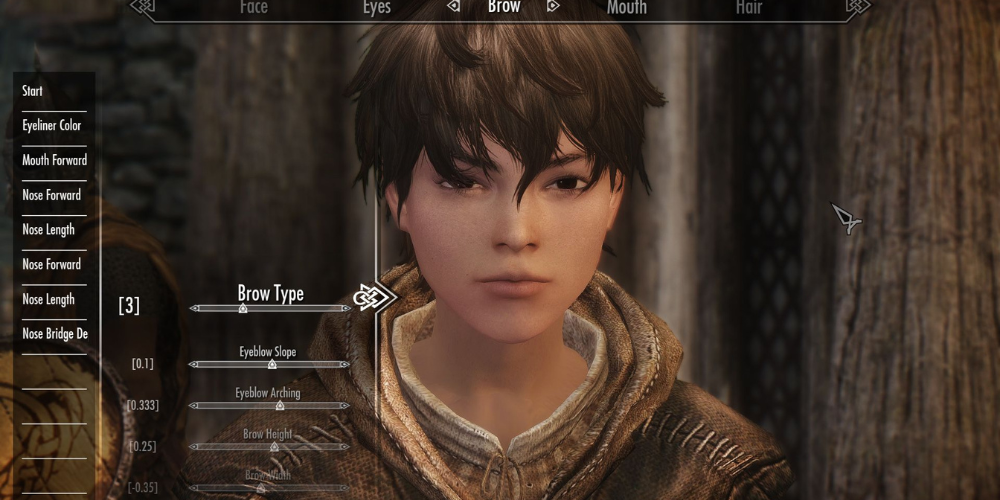 character modification in skyrim